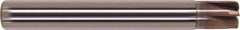 Millstar - 8mm, 6 Flute, Single End, Solid Carbide, 0.94mm Corner Radius End Mill - 76mm OAL, Right Hand Flute, 4mm LOC, Right Hand Cut - Eagle Tool & Supply