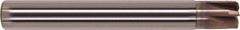 Millstar - 6mm, 6 Flute, Single End, Solid Carbide, 0.57mm Corner Radius End Mill - 76mm OAL, Right Hand Flute, 4mm LOC, Right Hand Cut - Eagle Tool & Supply