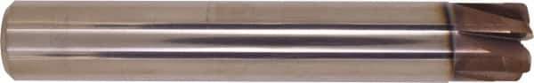 Millstar - 1/2", 6 Flute, Single End, Solid Carbide, 0.056" Corner Radius End Mill - 4" OAL, Right Hand Flute, 3/16" LOC, Right Hand Cut - Eagle Tool & Supply