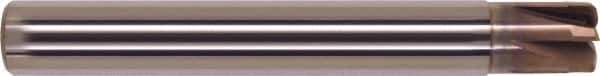 Millstar - 1/4", 6 Flute, Single End, Solid Carbide, 0.026" Corner Radius End Mill - 3" OAL, Right Hand Flute, 5/32" LOC, Right Hand Cut - Eagle Tool & Supply