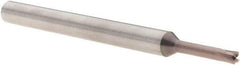 Millstar - 1/8", 4 Flute, Single End, Solid Carbide, 0.015" Corner Radius End Mill - 3" OAL, Right Hand Flute, 3/32" LOC, Right Hand Cut - Eagle Tool & Supply