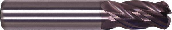Millstar - 16mm, 4 Flute, Single End, Solid Carbide, 1.9mm Corner Radius End Mill - 89mm OAL, Right Hand Flute, 37mm LOC, Right Hand Cut - Eagle Tool & Supply