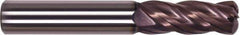 Millstar - 10mm, 4 Flute, Single End, Solid Carbide, 1.59mm Corner Radius End Mill - 70mm OAL, Right Hand Flute, 25mm LOC, Right Hand Cut - Eagle Tool & Supply