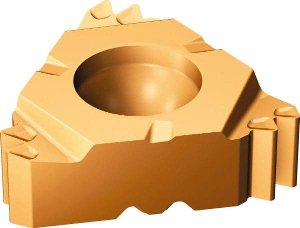 Sandvik Coromant - 266 Internal Right Hand Metric 60° Laydown Threading Insert - Grade 1125, TiCrAlN/TiAlN Coated Carbide, 9.525mm Inscribed Circle - Eagle Tool & Supply