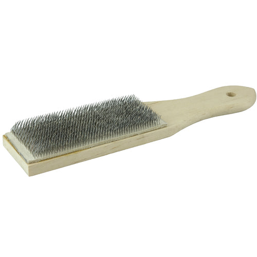 File Card Brush, .012 Steel Fill - Eagle Tool & Supply