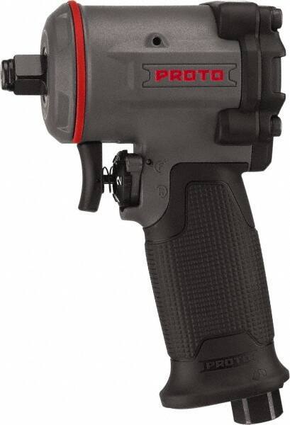 Proto - 1/2" Drive, 10,000 RPM, 635 Ft/Lb Torque Impact Wrench - Pistol Grip Handle, 1,650 IPM, 4.5 CFM, 90 psi, 1/4" NPT Inlet - Eagle Tool & Supply