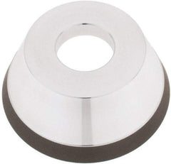 Tru-Maxx - 95mm Diam, 1-1/4" Hole Size, 1" Overall Thickness, 150 Grit, Type 11V9, Tool & Cutter Grinding Wheel - Very Fine Grade, Diamond - Eagle Tool & Supply