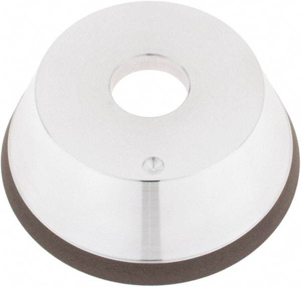 Tru-Maxx - 5" Diam, 1-1/4" Hole Size, 1" Overall Thickness, 100 Grit, Type 11V9, Tool & Cutter Grinding Wheel - Fine Grade, CBN - Eagle Tool & Supply