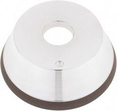 Tru-Maxx - 5" Diam, 1-1/4" Hole Size, 1" Overall Thickness, 100 Grit, Type 11V9, Tool & Cutter Grinding Wheel - Fine Grade, CBN - Eagle Tool & Supply