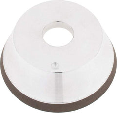 Tru-Maxx - 5" Diam, 1-1/4" Hole Size, 1" Overall Thickness, 120 Grit, Type 11V9, Tool & Cutter Grinding Wheel - Fine Grade, CBN - Eagle Tool & Supply