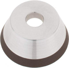 Tru-Maxx - 3" Diam, 3/4" Hole Size, 1" Overall Thickness, 120 Grit, Type 11V9, Tool & Cutter Grinding Wheel - Fine Grade, Diamond - Eagle Tool & Supply