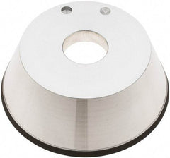 Tru-Maxx - 5" Diam, 1-1/4" Hole Size, 1" Overall Thickness, 100 Grit, Type 11V9, Tool & Cutter Grinding Wheel - Fine Grade, CBN - Eagle Tool & Supply