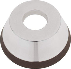 Tru-Maxx - 95mm Diam, 1-1/4" Hole Size, 1" Overall Thickness, 320 Grit, Type 11V9, Tool & Cutter Grinding Wheel - Extra Fine Grade, Diamond - Eagle Tool & Supply