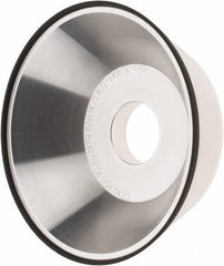 Tru-Maxx - 5" Diam, 1-1/4" Hole Size, 1" Overall Thickness, 150 Grit, Type 11V9, Tool & Cutter Grinding Wheel - Very Fine Grade, CBN - Eagle Tool & Supply