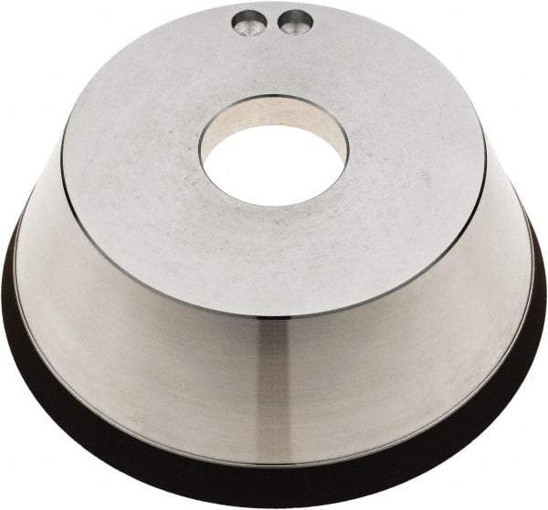 Tru-Maxx - 5" Diam, 1-1/4" Hole Size, 1" Overall Thickness, 120 Grit, Type 11V9, Tool & Cutter Grinding Wheel - Fine Grade, Diamond - Eagle Tool & Supply