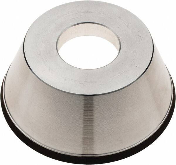 Tru-Maxx - 95mm Diam, 1-1/4" Hole Size, 1" Overall Thickness, 100 Grit, Type 11V9, Tool & Cutter Grinding Wheel - Fine Grade, CBN - Eagle Tool & Supply
