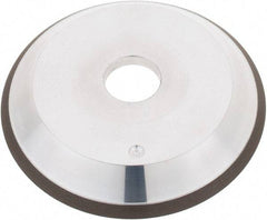 Tru-Maxx - 6" Diam, 1-1/4" Hole Size, 3" Overall Thickness, 120 Grit, Type 12V9, Tool & Cutter Grinding Wheel - Fine Grade, CBN - Eagle Tool & Supply