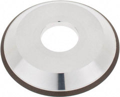 Tru-Maxx - 4" Diam, 1-1/4" Hole Size, 1" Overall Thickness, 120 Grit, Type 12V9, Tool & Cutter Grinding Wheel - Fine Grade, CBN - Eagle Tool & Supply