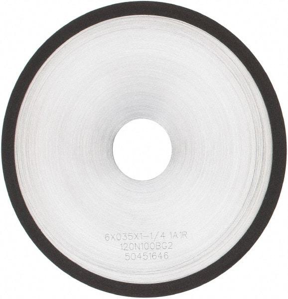 Tru-Maxx - 6" 120 Grit Diamond Cutoff Wheel - 0.035" Thick, 1-1/4" Arbor, Use with Angle Grinders - Eagle Tool & Supply