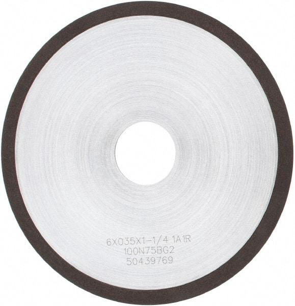 Tru-Maxx - 6" 100 Grit Diamond Cutoff Wheel - 0.035" Thick, 1-1/4" Arbor, Use with Angle Grinders - Eagle Tool & Supply