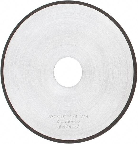 Tru-Maxx - 6" 100 Grit Diamond Cutoff Wheel - 0.045" Thick, 1-1/4" Arbor, Use with Angle Grinders - Eagle Tool & Supply