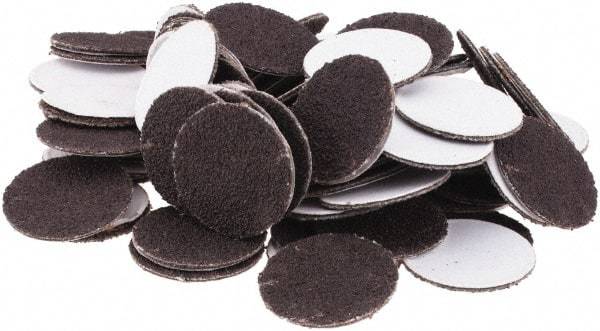 Tru-Maxx - 3/4" Diam, 120 Grit Aluminum Oxide Adhesive PSA Disc - Fine Grade, X Weighted Cloth Backing, For Right Angle/Vertical Shaft Portable Grinders - Eagle Tool & Supply