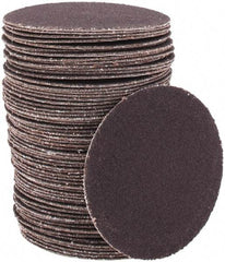 Tru-Maxx - 2" Diam, 240 Grit Aluminum Oxide Adhesive PSA Disc - Very Fine Grade, X Weighted Cloth Backing, For Right Angle/Vertical Shaft Portable Grinders - Eagle Tool & Supply