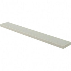 Tru-Maxx - 120 Grit Aluminum Oxide Rectangular Polishing Stone - Fine Grade, 1" Wide x 8" Long x 1/4" Thick - Eagle Tool & Supply