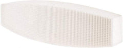 Tru-Maxx - 60 Grit Aluminum Oxide Boat (Shape) Polishing Stone - Medium Grade, 2-1/2" Wide x 9" Long x 1-1/2" Thick - Eagle Tool & Supply