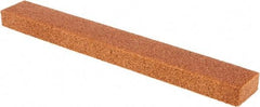 Tru-Maxx - 80 Grit Aluminum Oxide Rectangular Roughing Stone - Medium Grade, 1" Wide x 8" Long x 1/2" Thick - Eagle Tool & Supply