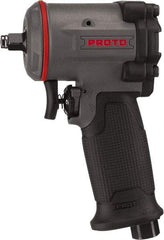 Proto - 3/8" Drive, 6,000 RPM, 445 Ft/Lb Torque Impact Wrench - Pistol Grip Handle, 1,260 IPM, 3 CFM, 90 psi, 1/4" NPT Inlet - Eagle Tool & Supply