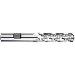 3/4" Dia. - 5-1/4" OAL - HSS-TiN - Ball Nose SE EM - 4 FL - Eagle Tool & Supply