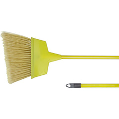 7 1/2' Plastic Angled Upright - Broom With Handle - Eagle Tool & Supply