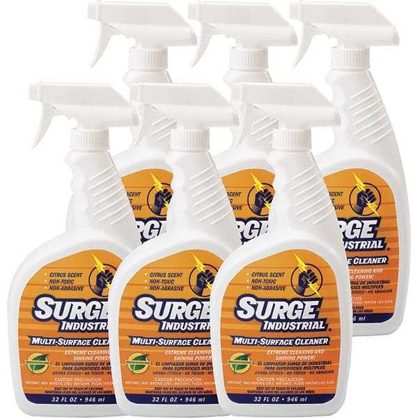 Surge Industrial - 32 oz Spray Bottle All-Purpose Cleaner - Liquid, Neutral pH, Citrus - Eagle Tool & Supply