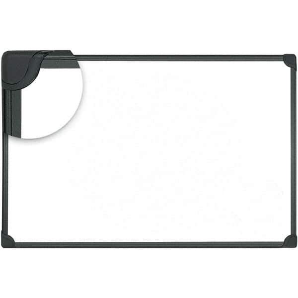 Universal One - 24" High x 36" Wide Magnetic Dry Erase Board - Lacquered Steel, Includes Accessory Tray/Rail & Mounting Kit - Eagle Tool & Supply