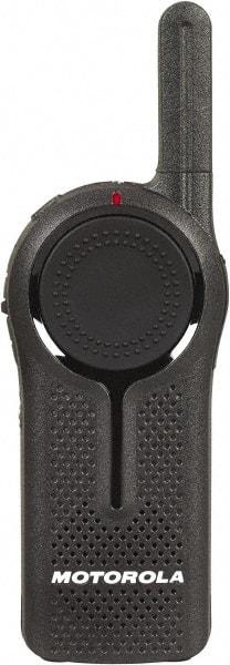 Motorola - 300,000 Sq Ft Range, 2 Channel, 1 Watt, Series DLR, Professional Two Way Radio - ISM Band, 900 Hz, Lithium-Ion Battery, 14 hr Life, Plastic, 4.2" High x 1.7" Wide x 0.9" Deep, Cloning, Low Battery Alerts, Mil Spec 810/IP54 - Eagle Tool & Supply