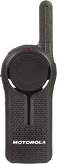 Motorola - 300,000 Sq Ft Range, 6 Channel, 1 Watt, Series DLR, Professional Two Way Radio - ISM Band, 900 Hz, Lithium-Ion Battery, 14 hr Life, Plastic, 4.2" High x 1.7" Wide x 0.9" Deep, Cloning, Low Battery Alerts, Mil Spec 810/IP54 - Eagle Tool & Supply