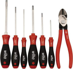 Wiha - 7 Piece Cutting Plier Set - Comes in Clamshell - Eagle Tool & Supply