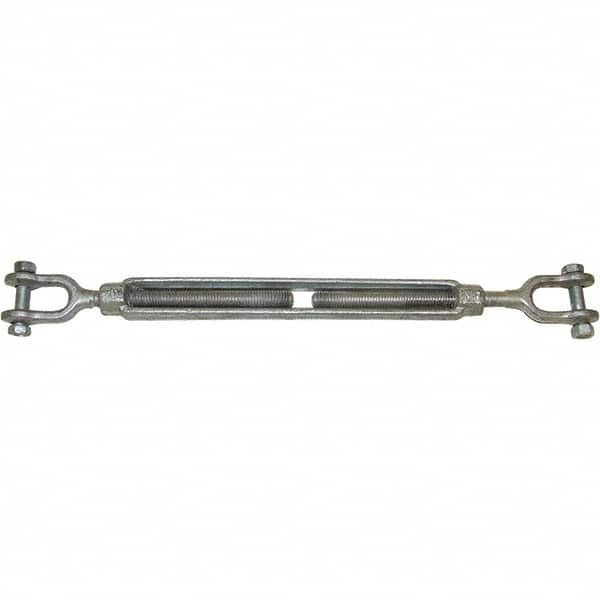 CM - 15,200 Lb Load Limit, 1-1/4" Thread Diam, 12" Take Up, Forged Steel Turnbuckle Body Turnbuckle - Eagle Tool & Supply