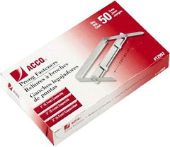 ACCO - 50 Piece Paper File Fasteners - 5.4" Long - Eagle Tool & Supply