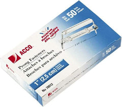 ACCO - 50 Piece Paper File Fasteners - 5-1/2" Long - Eagle Tool & Supply