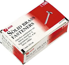 ACCO - 100 Piece Paper File Fasteners - 1" Long - Eagle Tool & Supply