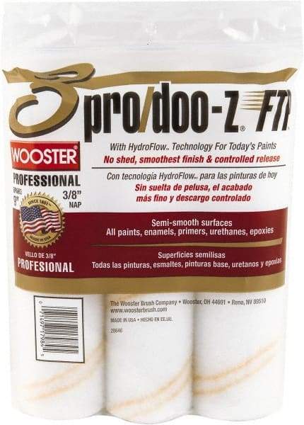 Wooster Brush - 3/8" Nap, 9" Wide Paint Roller - Medium Texture, Woven - Eagle Tool & Supply