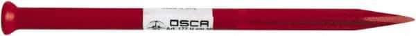 Osca - 12" OAL x 13/32" Blade Width Brick Chisel - Chrome Vanadium Steel Handle - Eagle Tool & Supply