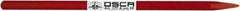 Osca - 10" OAL x 13/32" Blade Width Electrician's Chisel - Chrome Vanadium Steel Handle - Eagle Tool & Supply