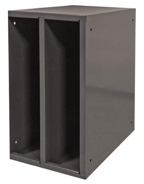 Durham - 1 Shelf, Gray Hydraulic Hose Cabinet - 25" Wide x 25" High x 15" Deep, Steel - Eagle Tool & Supply