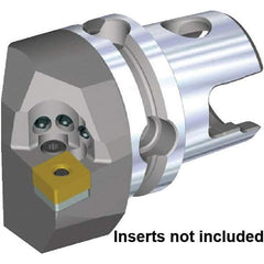 Kennametal - Left Hand Cut, Size KM50TS, CN.. 120408 & CN.. 432 Insert Compatiblity, External Modular Turning & Profiling Cutting Unit Head - 35mm Ctr to Cutting Edge, 50mm Head Length, Through Coolant, Series KM50 - Eagle Tool & Supply