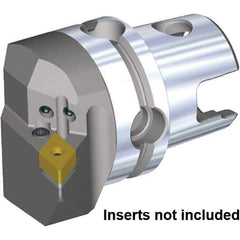 Kennametal - Left Hand Cut, Size KM63TS, DN.. 150608 & DN.. 442 Insert Compatiblity, Internal Modular Turning & Profiling Cutting Unit Head - 43mm Ctr to Cutting Edge, 60mm Head Length, Through Coolant, Series KM63 - Eagle Tool & Supply