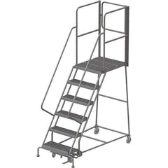 TRI-ARC - Rolling & Wall Mounted Ladders & Platforms Type: Rolling Warehouse Ladder Style: Rolling Platform Ladder - Eagle Tool & Supply