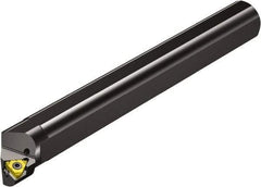 Sandvik Coromant - Internal/External Thread, Right Hand Cut, 1-1/2" Shank Width x 35mm Shank Height Indexable Threading Toolholder - 15" OAL, 266RL-16 Insert Compatibility, 266RKF Toolholder, Series CoroThread 266 - Eagle Tool & Supply
